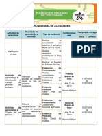 Cronograma de Actividades