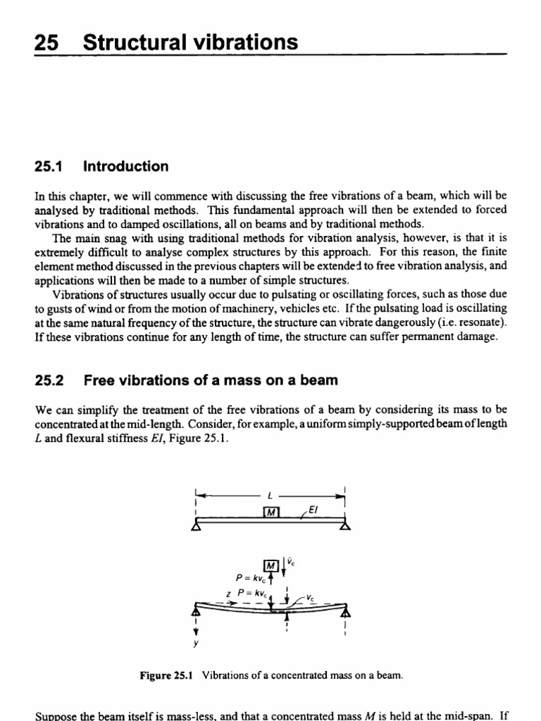 25 Structural Vibrations: L and Flexural Stiffness | PDF | Normal Mode ...