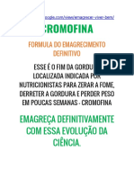 Cromofina - Cromofina Emagrece - Cromofina Emagrecedor - Cromofina - (VEJA O QUE ACONTECE)