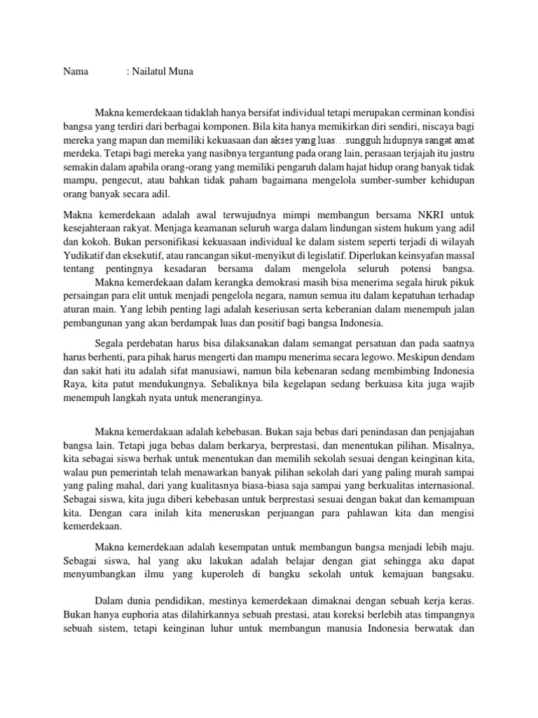 Makna Kemerdekaan | PDF