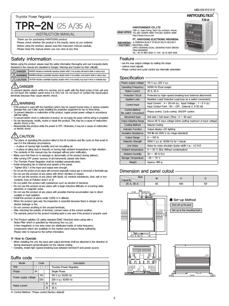 Manual Book | PDF | Alternating Current | Switch