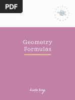 2.1 Geometry - Formulas PDF