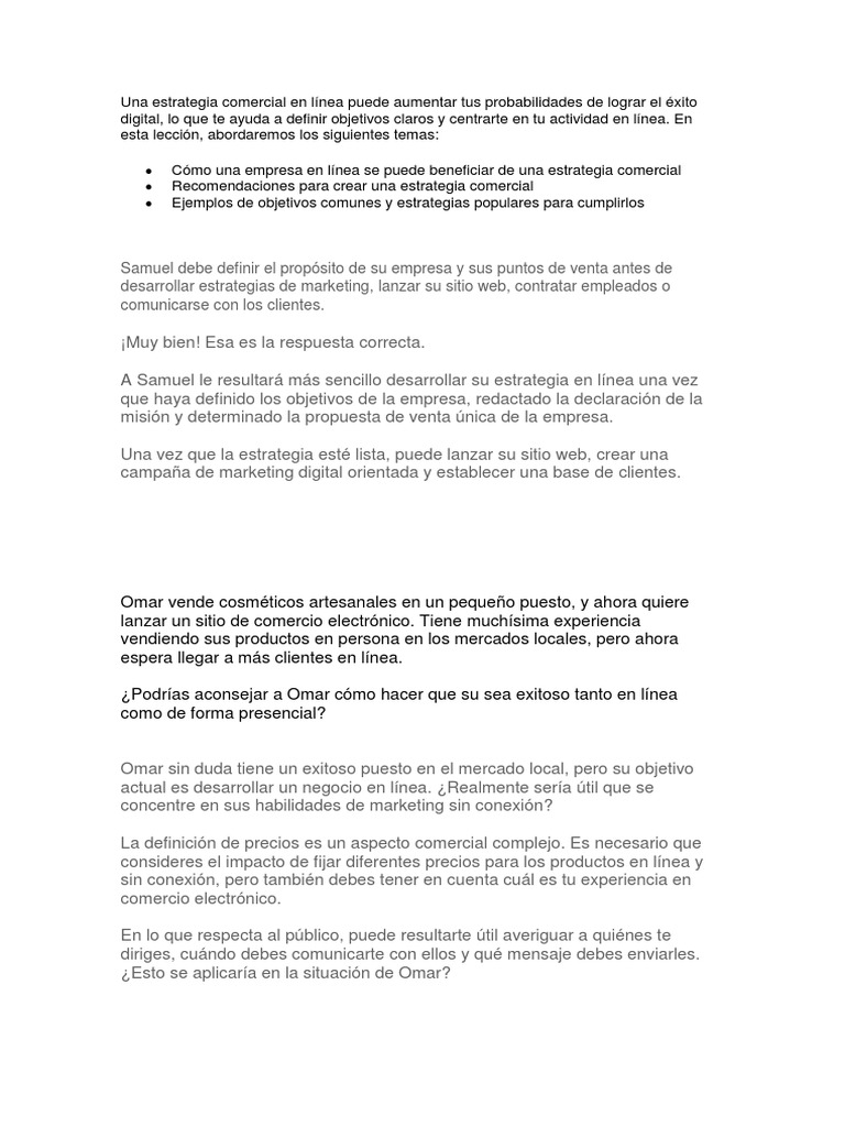 Estrategias para el Éxito en Comercio Electrónico | PDF | Marketing ...