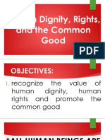 Human Dignity, Rights and the Common Good Explained