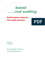 Risk-Based Internal Auditing: Performance Manual - The Audit Process