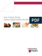 Healthy Weight Healthy Me Meal Plan
