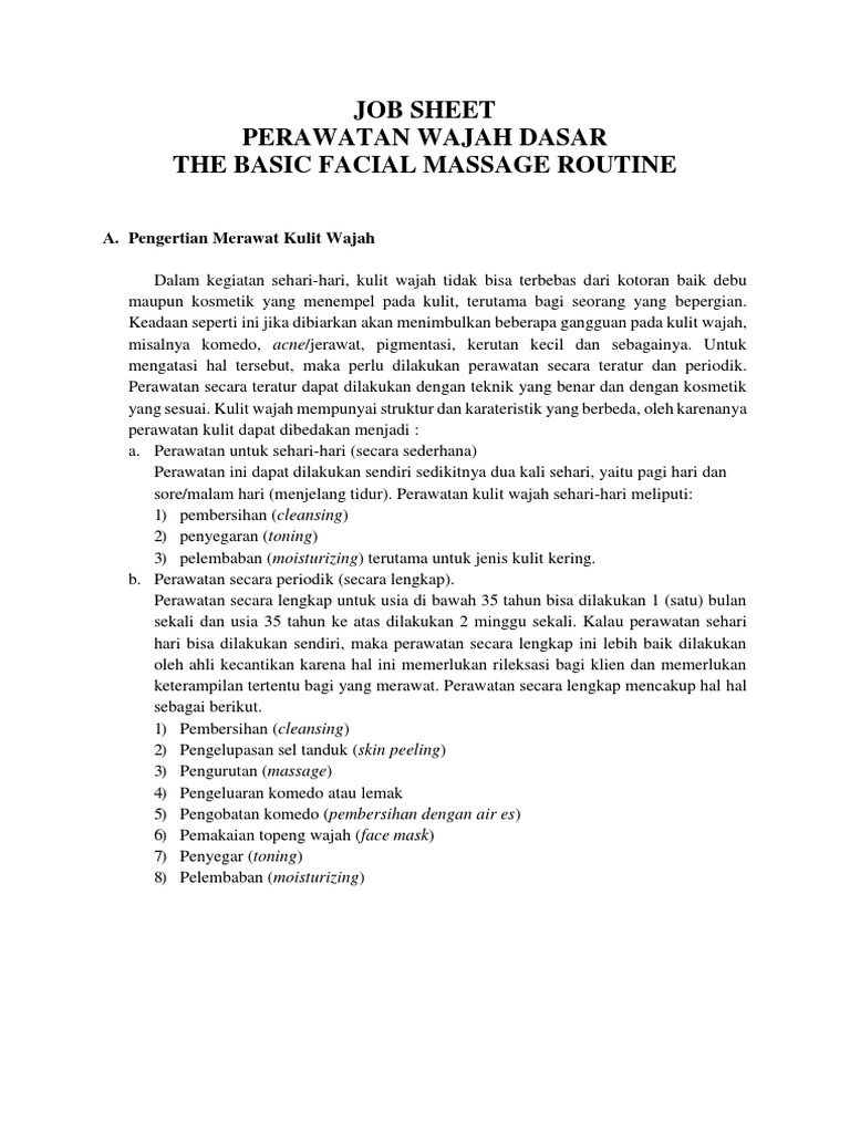 Sop Facial Pdf