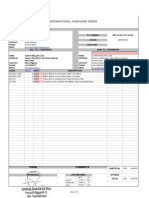 International Purchase Order: Supplier Details