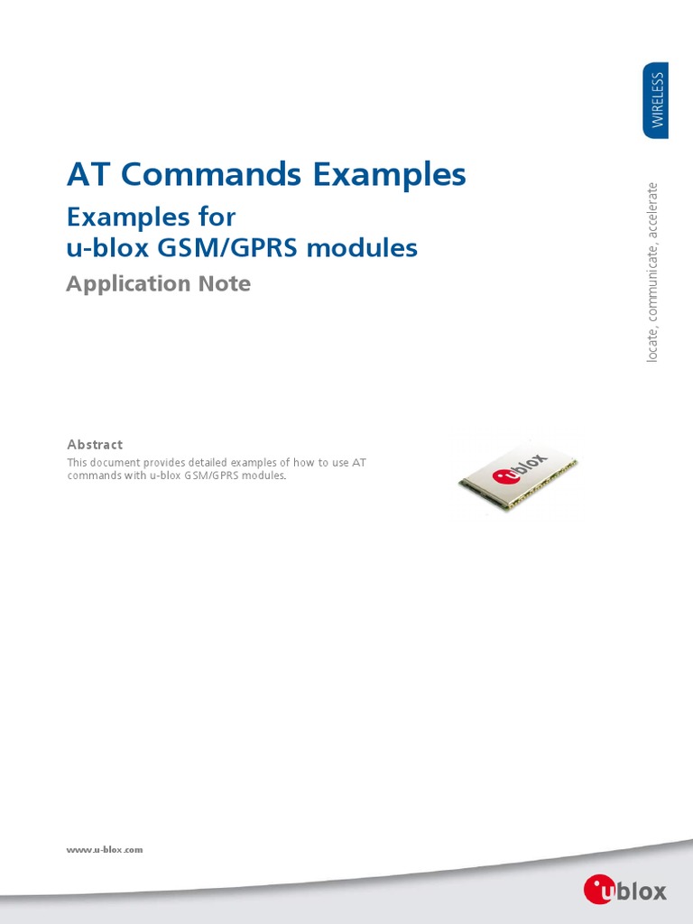 At Commands For Gsm | GPRS AT commands Reference Guide – PWYRV
