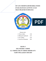 Faktor-Faktor Yang Mempengaruhi Kerja Enzim Katalase Pada Jantung Dan Hati Ayam