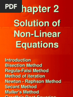 Solution of Non-Linear Equations