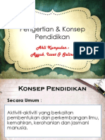 Pengertian & Konsep Pendidikan