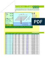 Planillas de Calculo Para El Predimensionamiento en Columnas