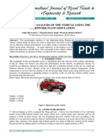 Aerodynamic Analysis of The Vehicle Using The Solid Work Flow Simulation PDF