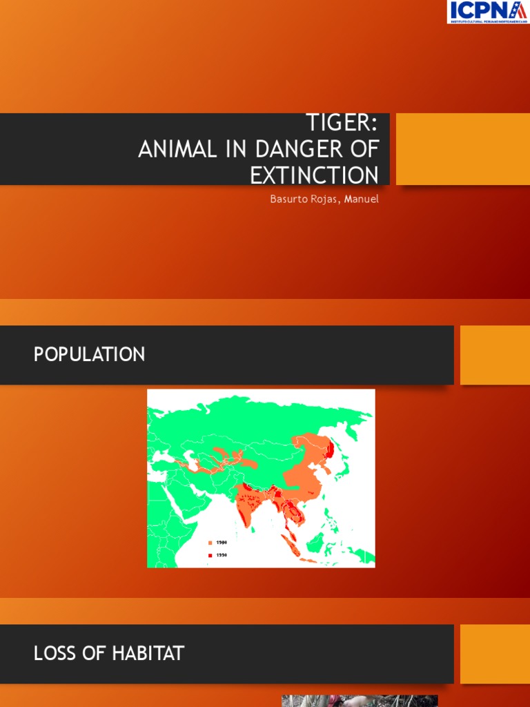 Tiger: Endangered Species Threats | PDF | Science & Mathematics ...