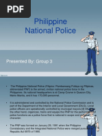 Philippine National Police: Presented By: Group 3