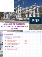 Analisis de Sistemas Electricos de Potencia I EE-353M: Curso