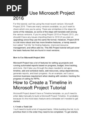 Selection Ms Project 16 Software System Software