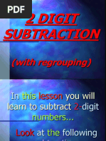 2 Digit Subtraction With Regrouping