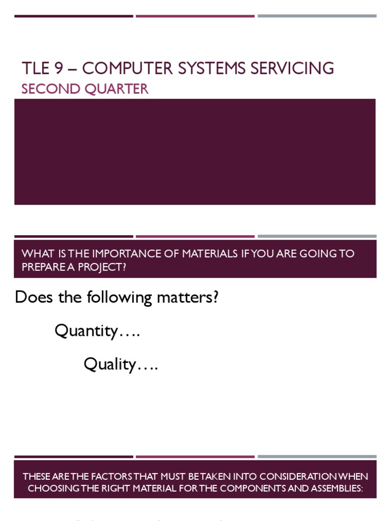 Material Selection and Quality Assurance | PDF | Reliability ...