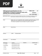 CAD General Specifications For The Implantation of General, Pressing, Body Work, Painting and Mounting Facilities