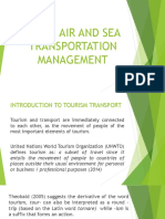 Land, Air and Sea Transportation Management