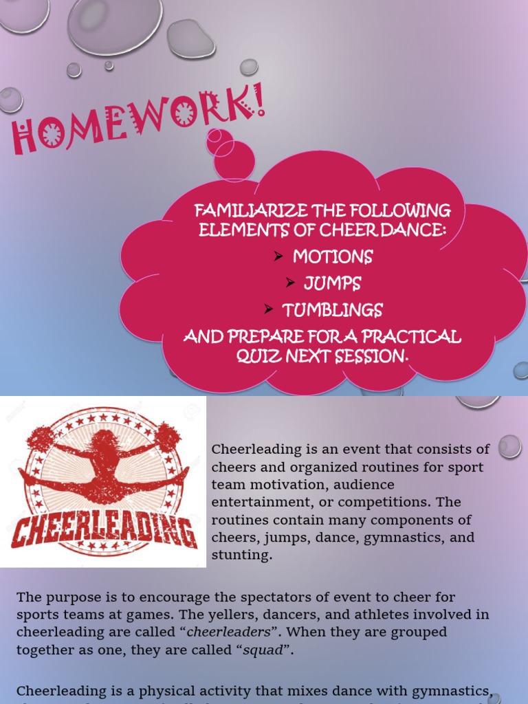 Cheerdance PDF Cheerleading Dances