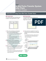 Quick Start Guide: Trans-Blot Turbo Transfer System Transfer Pack