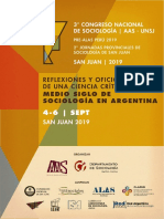 2da Circular Congreso Sociología San Juan 2019