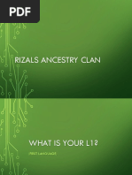 Rizals Ancestry