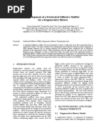 Development of A Perforated Diffusive Muffler For A Regenerative Blower