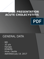 Case Presentation Acute Cholecystitis