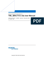 TML (BSC/TCU E3) User Manual: Wireless Service Provider Solutions