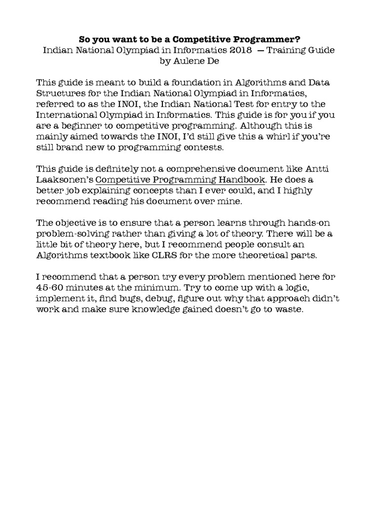 Training Guide Final Pdf Time Complexity Theoretical Computer Science