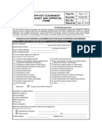 GS Form No. 15 - Ship-Out Clearance Request and Approval Form