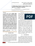 An Analysis of Factors Influencing Customer Creditworthiness in the Banking Sector of Kingdom of Bahrain