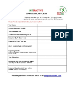 Ielts Application Form