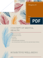 Concept of Mental Health and Well Being