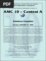 aMC 10 - Contest A: Solutions Pamphlet