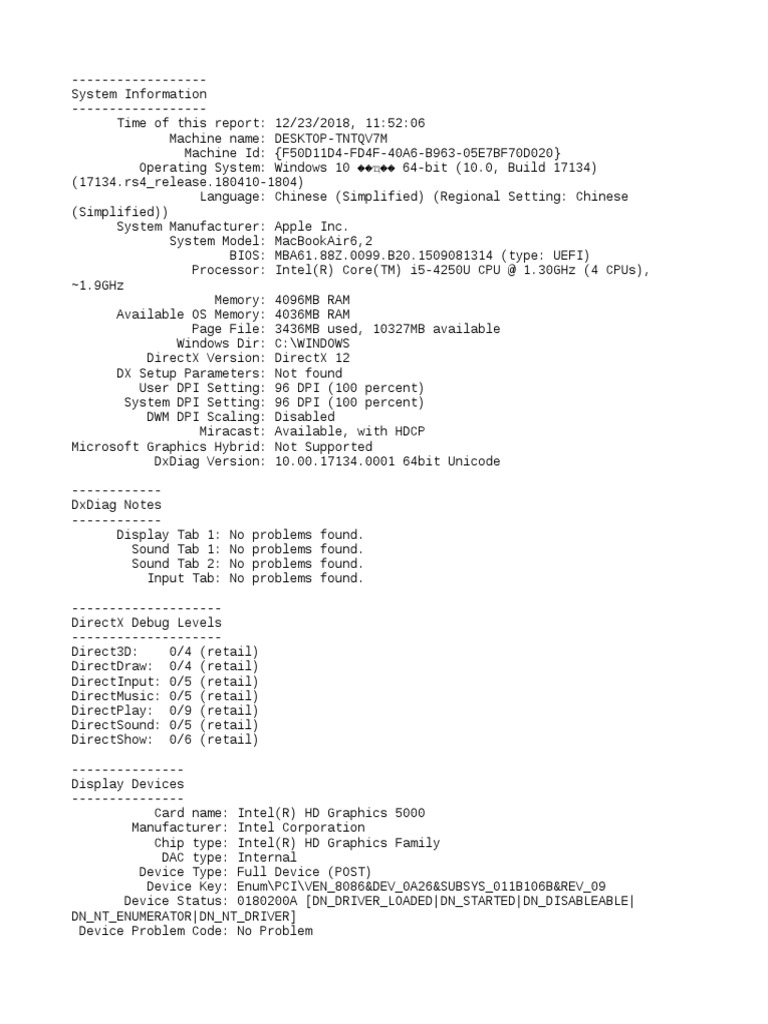 Windows 10 System Report | PDF | Device Driver | Codec