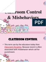 Classroom Control & Misbehaviors