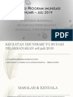 Evaluasi Program Imunisasi Jan-Juli 2019