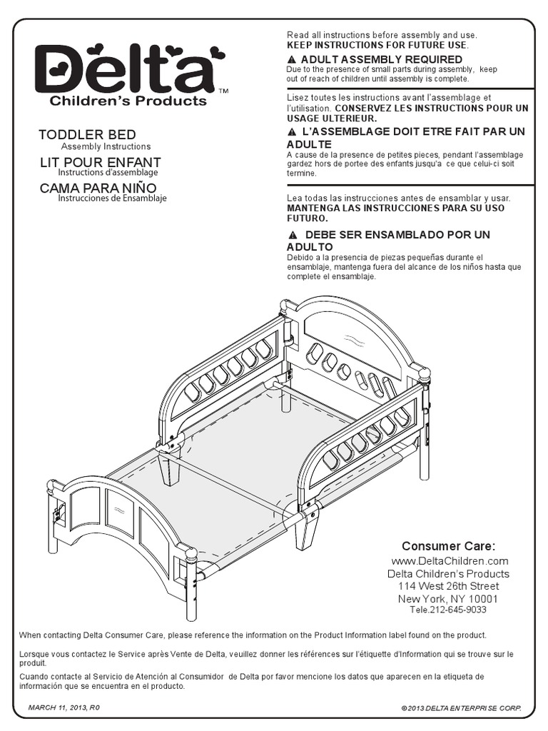 BB204-Toddler Bed Assembly Instructions | PDF | Furniture | Home