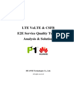 Lte Volte & CSFB E2E Service Quality Tuning Analysis & Solution