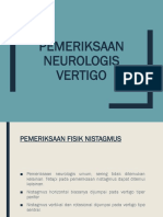 PR Pemeriksaan Neurologis Vertigo