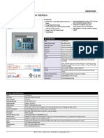 7.5" Touch Screen Operator Interface: Datasheet