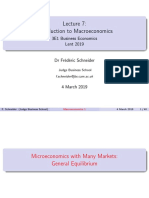 Introduction To Macroeconomics: 3E1 Business Economics Lent 2019