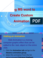 Create Custom Animations and Hyperlinks in MS Word