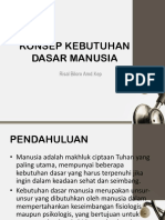 KONSEP KEBUTUHAN DASAR MANUSIA