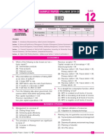 Sample Paper Syllabus 2019-20: Class